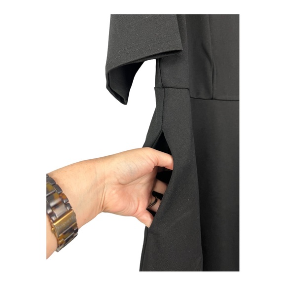 City Chic Black Midi Dress - Picture 7 of 9